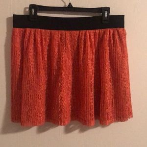 🍊Candie’s Orange Lacy Skirt 🍊